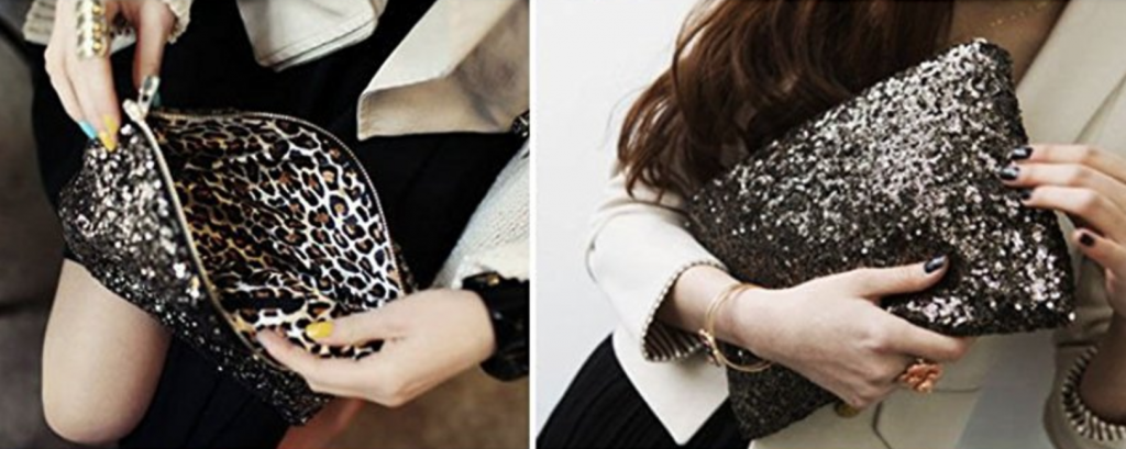 Sequin Zipper Clutch Just $4.97 Plus, FREE Shipping!