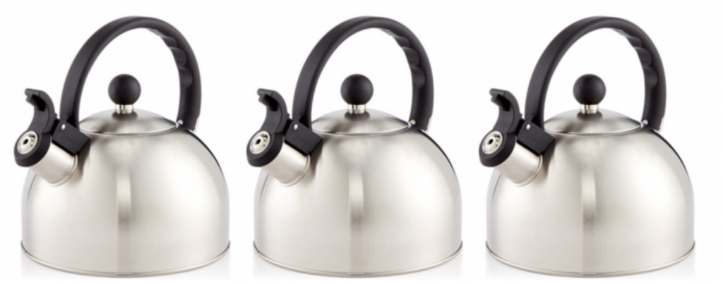 Tools of the Trade 1.5-Qt. Brushed Stainless Steel Tea Kettle Just $4.99 Today Only!