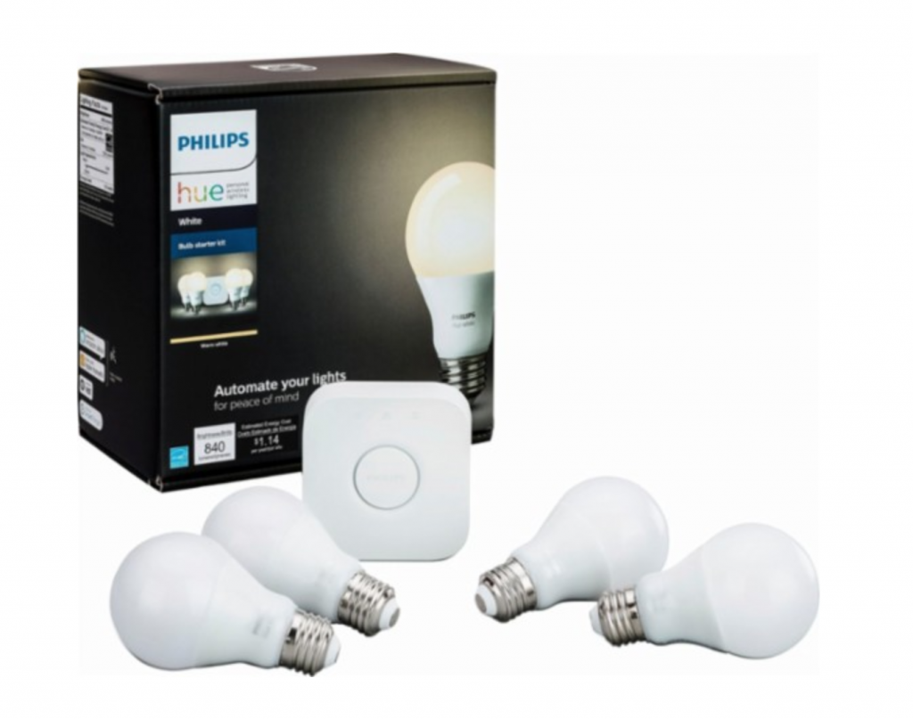 Philips – Hue White A19 LED Starter Kit Just $59.99 Today Only!