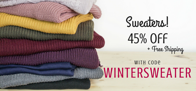 Fashion Friday at Cents of Style! Sweaters for 45% Off! Free shipping!