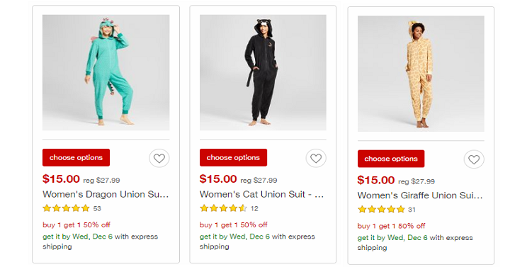 Target: Adult Onesies Pajamas Only $9.00 Each Shipped!