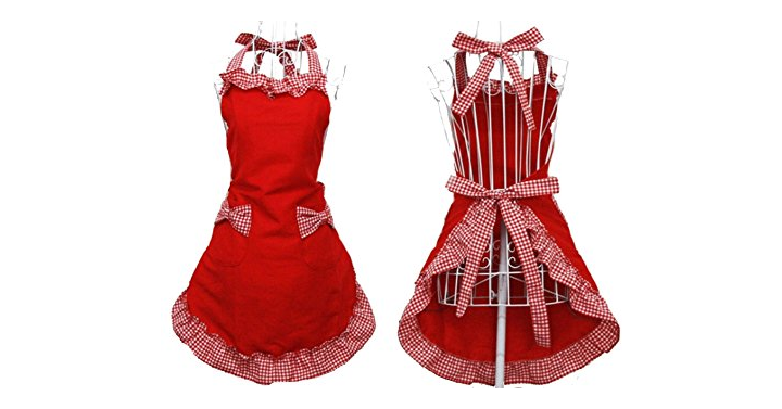So Cute! Red Christmas Apron – Just $9.39!