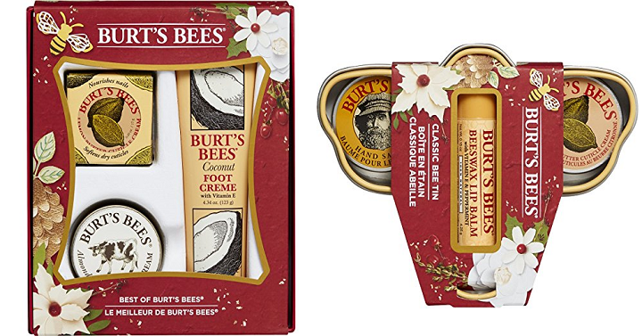 Amazon: Save on Burt’s Bees Gift Sets! Classic Bee Tins Holiday Gift Set Only $4.72 Shipped!