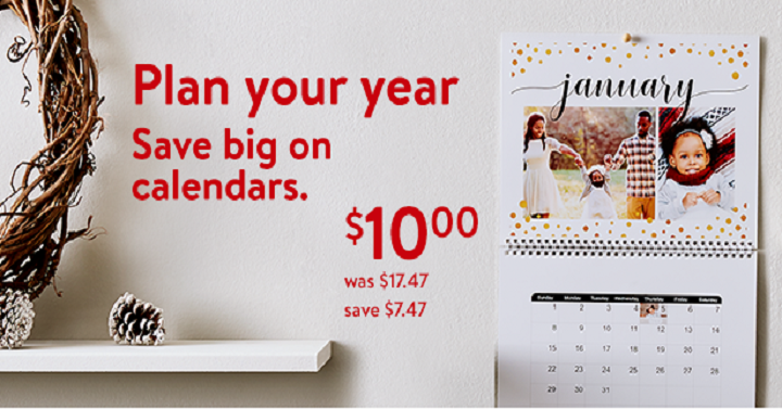 Walmart: 3 Personalized 2018 Calendars Only $10.00 Each!