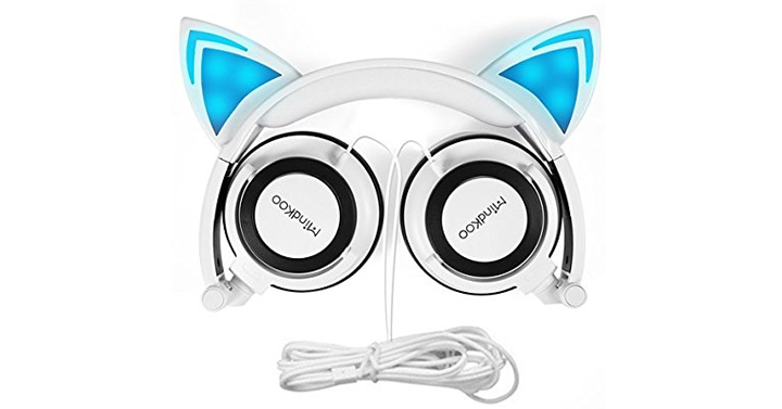 CUTE Light Up Cat Ear Headphones – Just $15.99!
