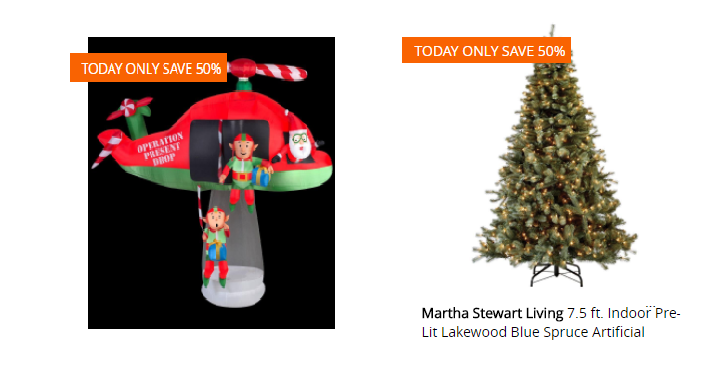 Home Depot: Save 50% on Christmas Trees & Holiday Decor! Today, Dec. 18th Only!