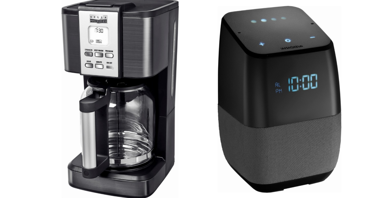Bella Pro Series 14-Cup Coffeemaker + Bluetooth Speaker with Google Assistant JUST $29.99!!