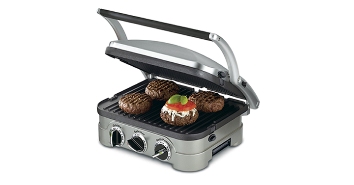 Cuisinart 5-in-1 Griddler, Silver with Black Dials – Just $44.99!