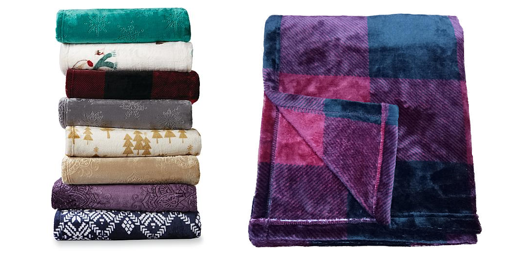 Essential Home Velvet Plush Throws Only $9.56 Each!