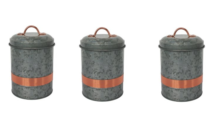 SUper CUTE Better Homes & Gardens Galvanized Small Canister Only $1.52 Each! (Must Buy 2)