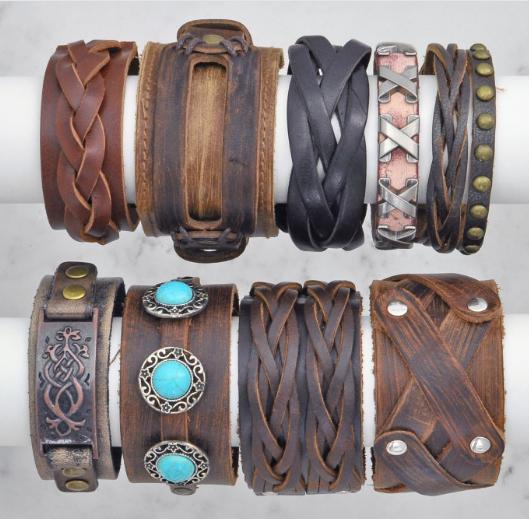 Leather Bracelets – Only $6.99!