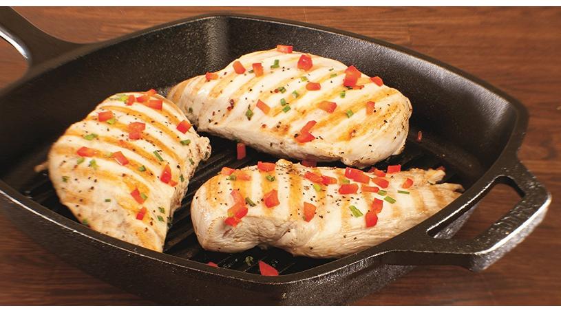 Lodge Cast Iron 10.5 Inch Square Grill Pan – Only $12.99!