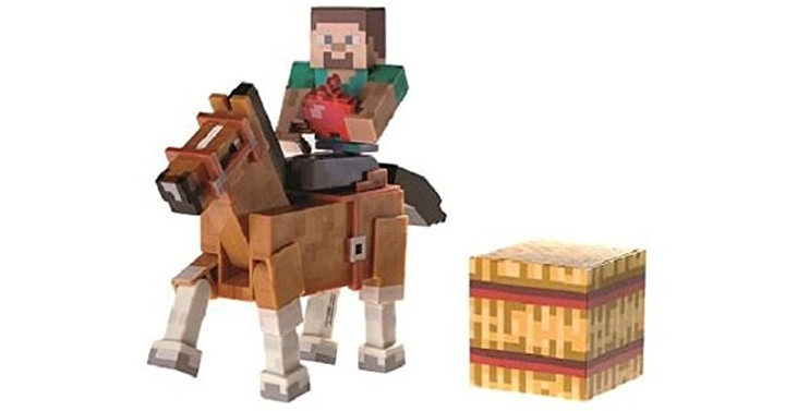 Minecraft Steve and Chestnut Horse Action Figures – Just $8.95!