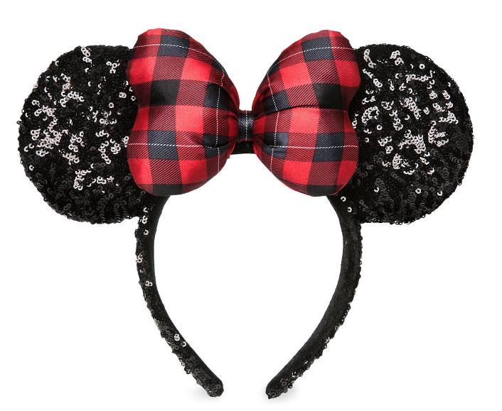 Minnie Mouse Sequined Ear Headband (Holiday Plaid) as low as $11.99! Perfect for Disney Trips!