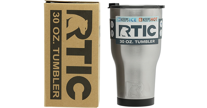 RTIC Double Wall Vacuum Insulated Tumbler, 30 oz, Stainless Steel – Just $7.99!