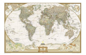 World Executive [Poster Size and Tubed] (National Geographic Reference Map) – $6.59