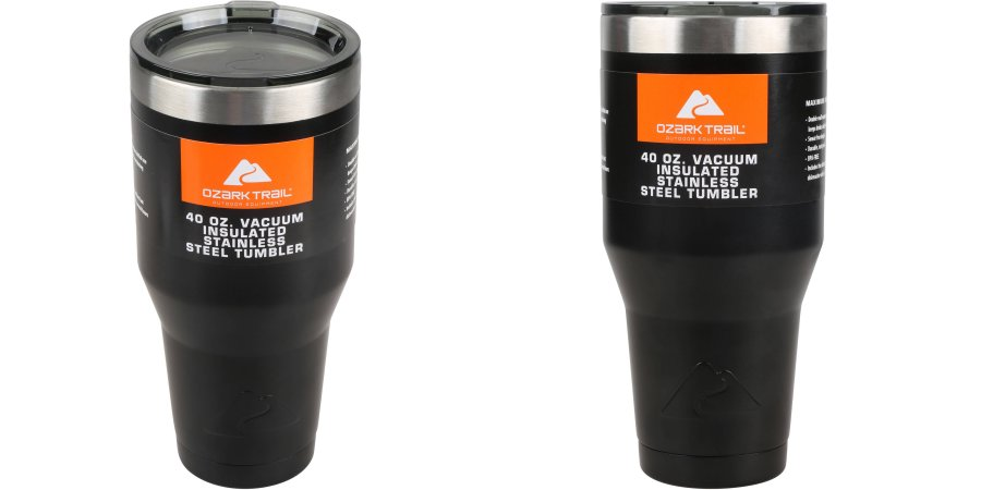 HOT!! Ozark Trail 40 oz Vacuum Insulated Stainless Steel Tumbler ONLY $6.56!!