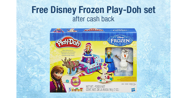 Awesome Freebie! Get a FREE Disney Frozen Play-Doh Set from TopCashBack!