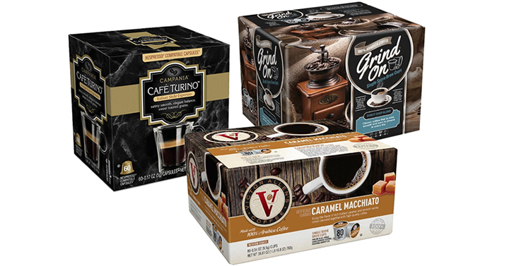 50% Off Select Coffee K-Cup Pods and Espresso Capsules!
