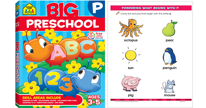 Amazon: Big Preschool Workbook Only $5.03!