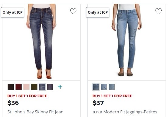Women’s Jeans Only $13.00 Each With BOGO Sale and $10/$25 Coupon!