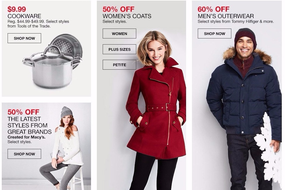 Macy’s One-Day Sale + FREE Shipping on $25! LOTS of Deals + Get $10 Macy’s Money for Every $50 Spent!