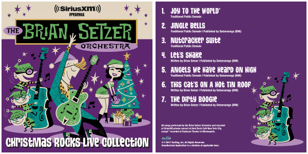 Free Brian Setzer Orchestra Christmas Rocks MP3 Album!