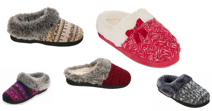 JCPenney: Women’s Slippers Only $7.49 Shipped!
