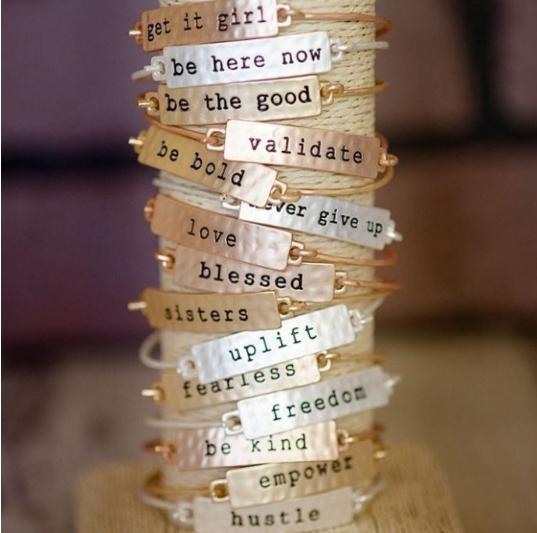 Stamped Bar Stacking Bracelets – Only $6.99! Great Stocking Stuffer!