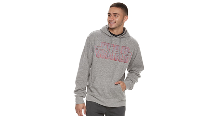 Kohl’s 30% Off! Earn Kohl’s Cash! Spend Kohl’s Cash! Stack Codes! FREE Shipping! Men’s Star Wars Pull-Over Fleece Hoodie – Just $14.86!