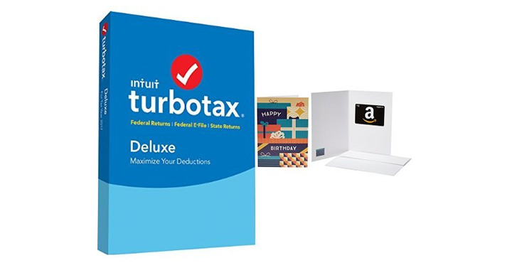 Buy TurboTax software and get a $10 value Amazon.com Gift Card!
