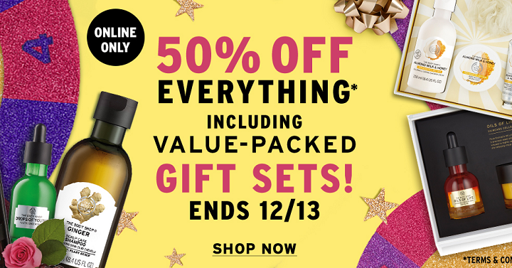 The Body Shop: FREE Shipping Site Wide + 50% Off!