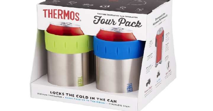 Thermos Stainless Vacuum Insulated 12 oz Can Insulator (Set of 4) Only $19.25! That’s Only $4.81 Each!