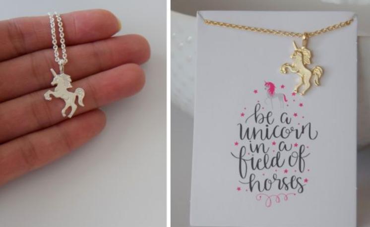 “Be A Unicorn” Inspirational Card & Necklace – Only $5.99!