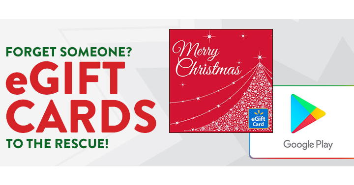 It isn’t too late for WalMart gift cards! Email or print for gift giving!
