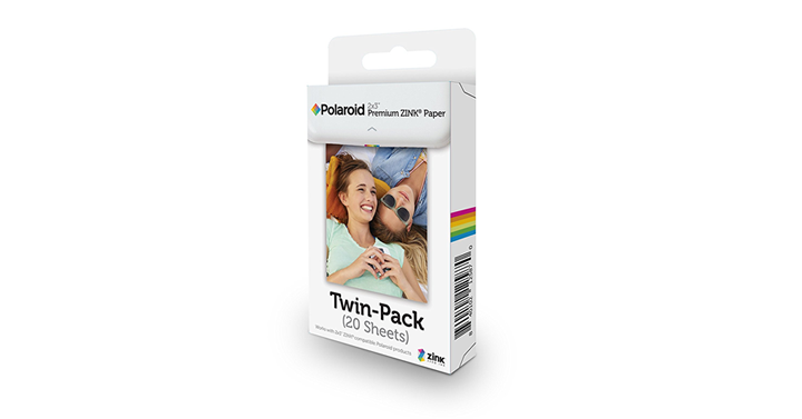 Polaroid 2×3 inch Premium ZINK Photo Paper TWIN PACK (20 Sheets) – Just $7.64!