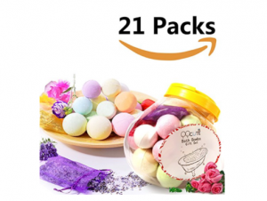 21 Pack of Bath Bombs just $19.99!