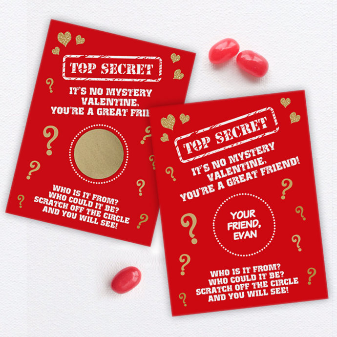 Personalized Scratch Off Valentines Only $6.49 for 20!!