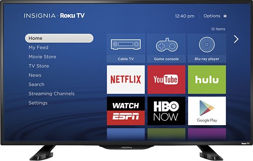 Insignia 39in LED 1080p Smart Roku HDTV – Just $199.99!