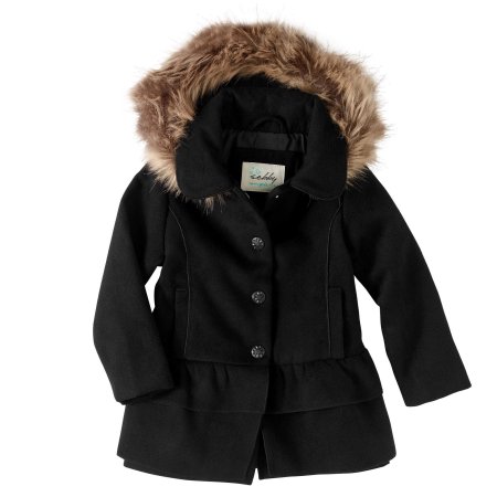 Sebby Baby Toddler Girl Fleece Coat with Faux Fur Hood Only $10.00! (Reg $19.97)