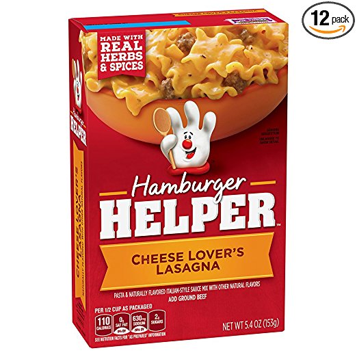 Hamburger Helper Cheese Lovers Lasagna (Pack of 12) Only $10.11 Shipped! That’s Only $0.84 Each!