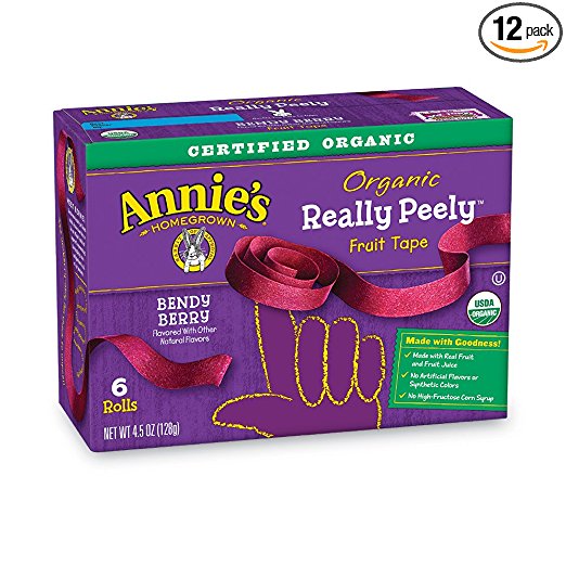 Annie’s Organic Really Peely Fruit Tape, Berry, 6 Rolls – Pack of 12 Boxes – Just $25.30! That’s $2.10 a box!