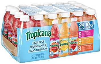 Tropicana 100% Juice 3 Flavor Fruit Blend Variety Pack (24 Count) Only $10.