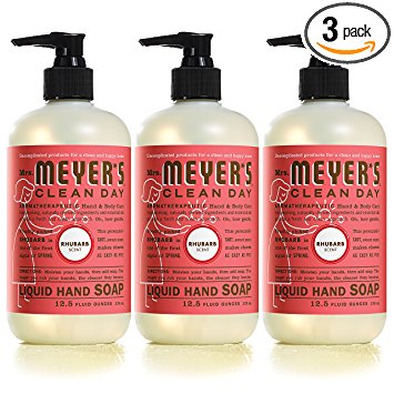 Mrs Meyers hand Soap (Rhubarb) Pack of 3 Only $7.56 Shipped! (That’s $2.52 Each!)
