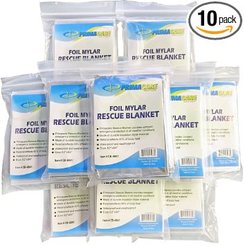 Emergency Foil Thermal Blanket (10 Pack) Only $8.78!