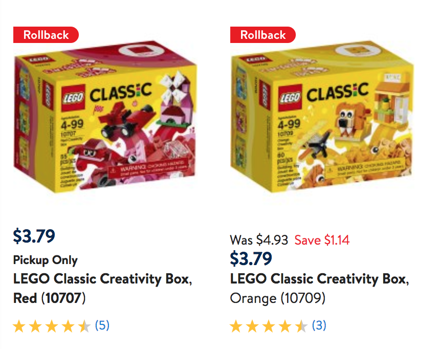 LEGO Classic Creativity Boxes Red, Orange, & Blue As Low As $3.79!