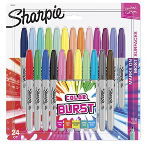 Sharpie Color Burst Permanent Markers 24-Count Just $6.75 As Add-On Item!