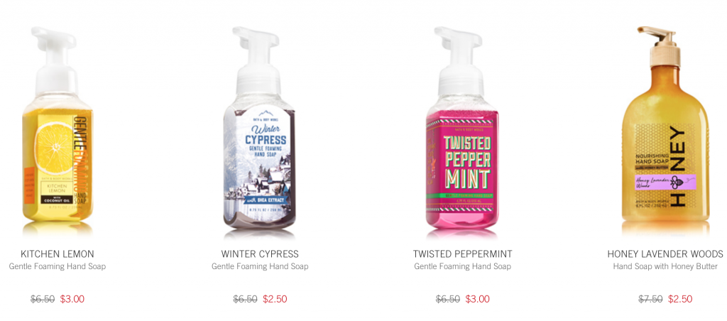 Hand Soaps As Low As $2.50 At Bath & Body Works!