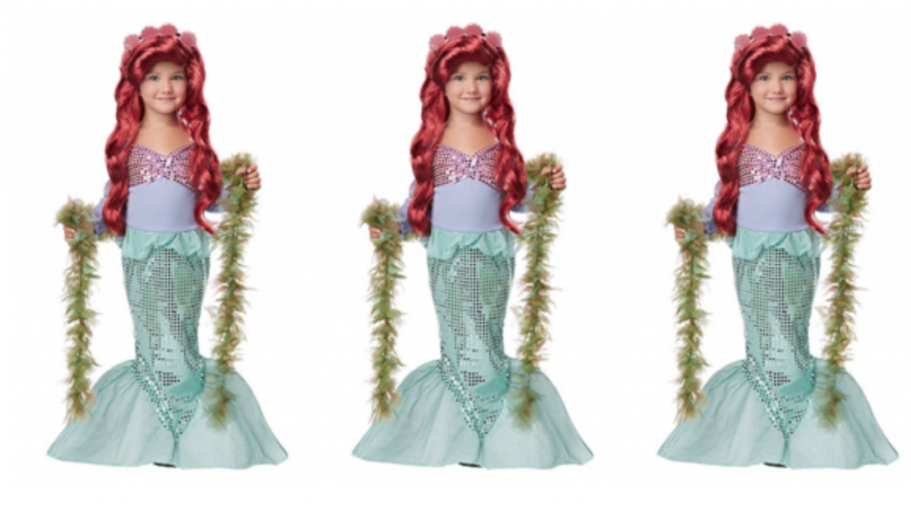 Little Mermaid Toddler Costume Size 3-4 Just $9.76!