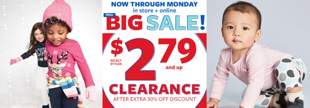 Carters Little Big Sale: 30% Off Clearance!